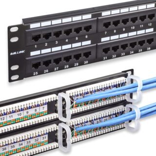 Network Rack Cabinet Patch Panel with 48-Port Module