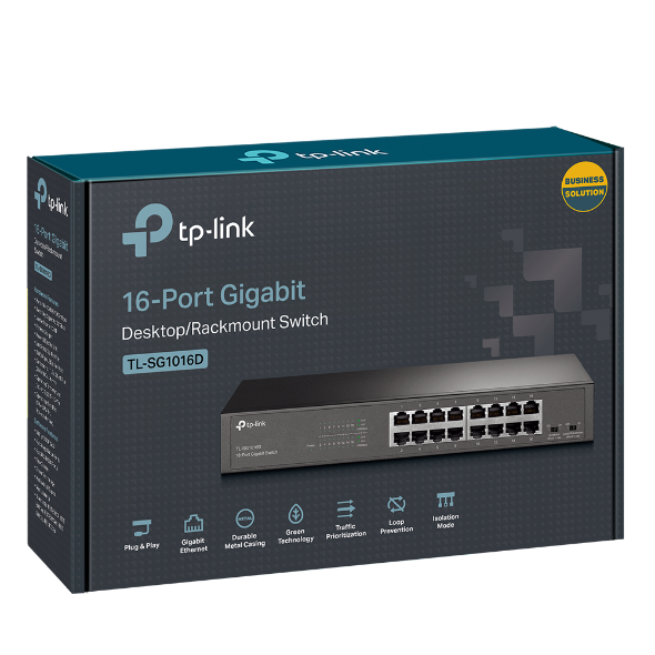 TP-Link 16-Port Gigabit Ethernet Switch SG1016D